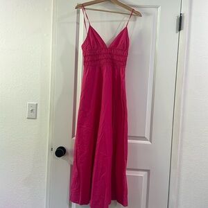Pink maxi dress